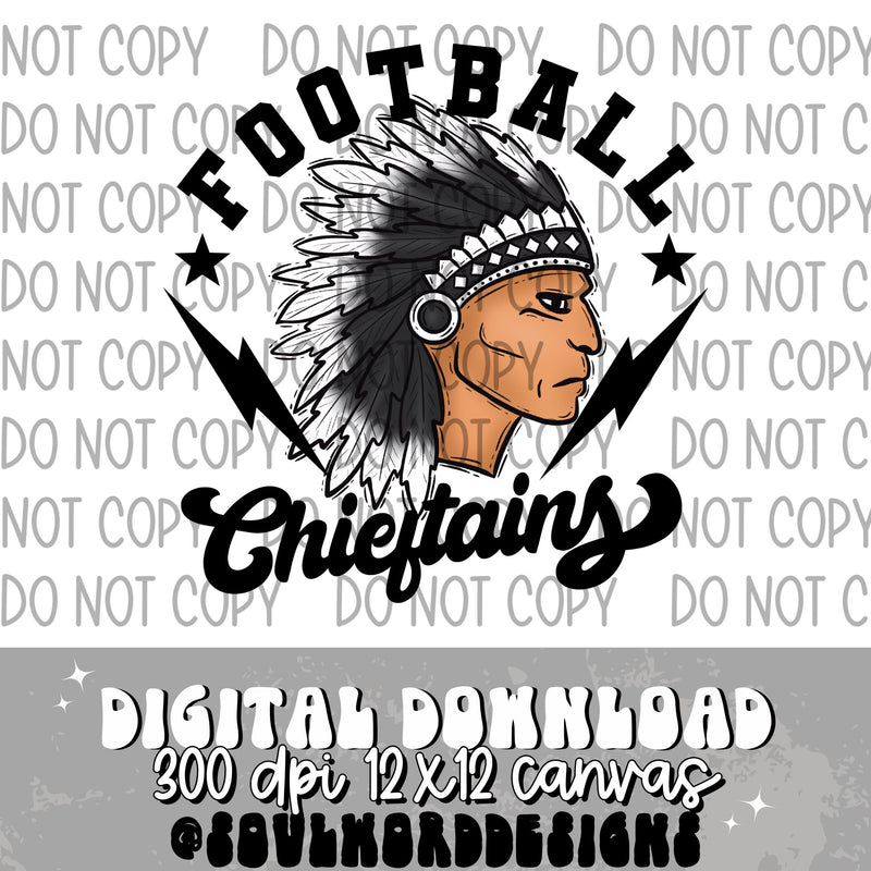 Football Bolts High School Teams - DIGITAL DOWNLOAD