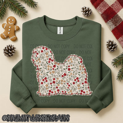 Christmas Faux Quilted Dogs Round 3 - DIGITAL DOWNLOAD