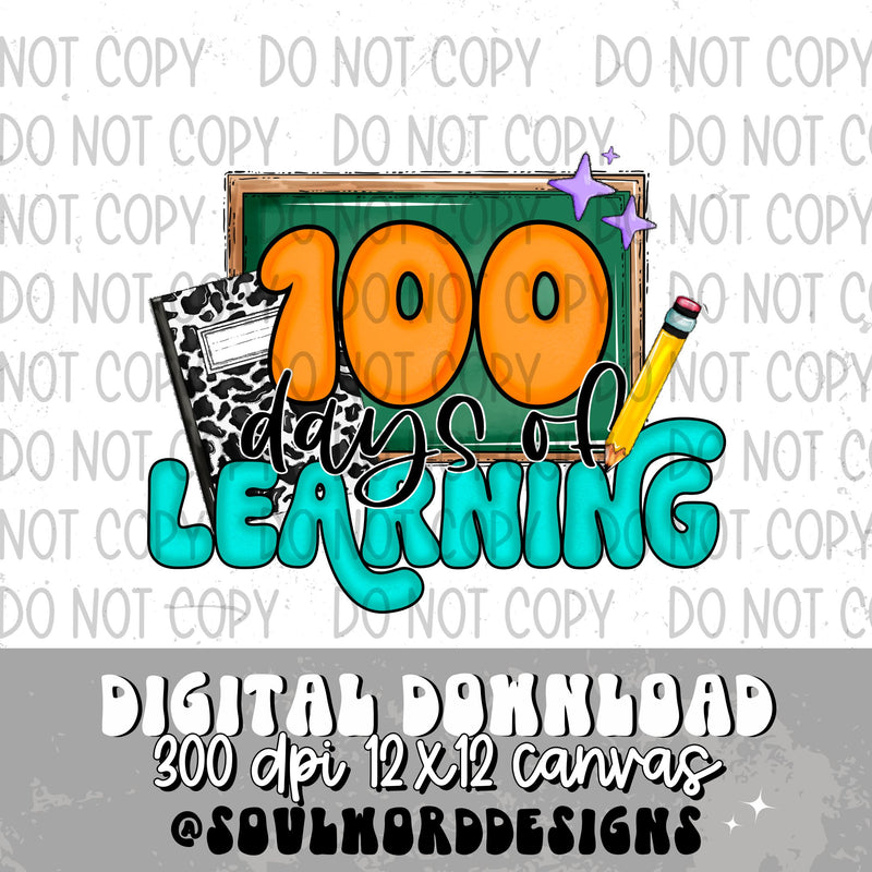 100 Days Of Learning  - DIGITAL DOWNLOAD