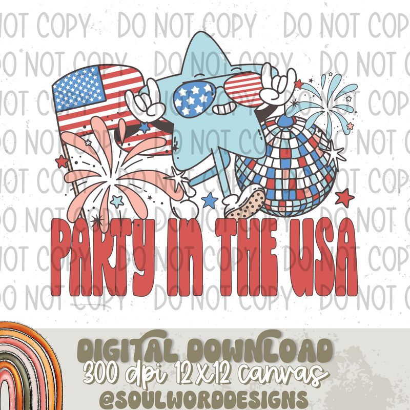 Party In The USA Retro - DIGITAL DOWNLOAD