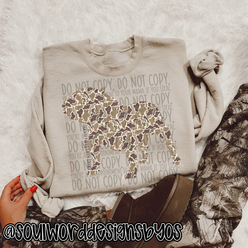 Duck Camo Dogs A-M - DIGITAL DOWNLOAD