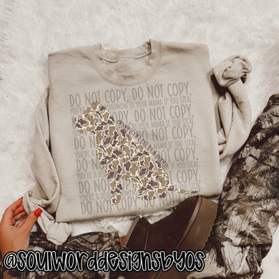 Duck Camo Dogs A-M - DIGITAL DOWNLOAD