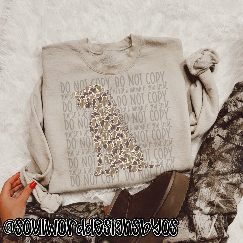 Duck Camo Dogs A-M - DIGITAL DOWNLOAD