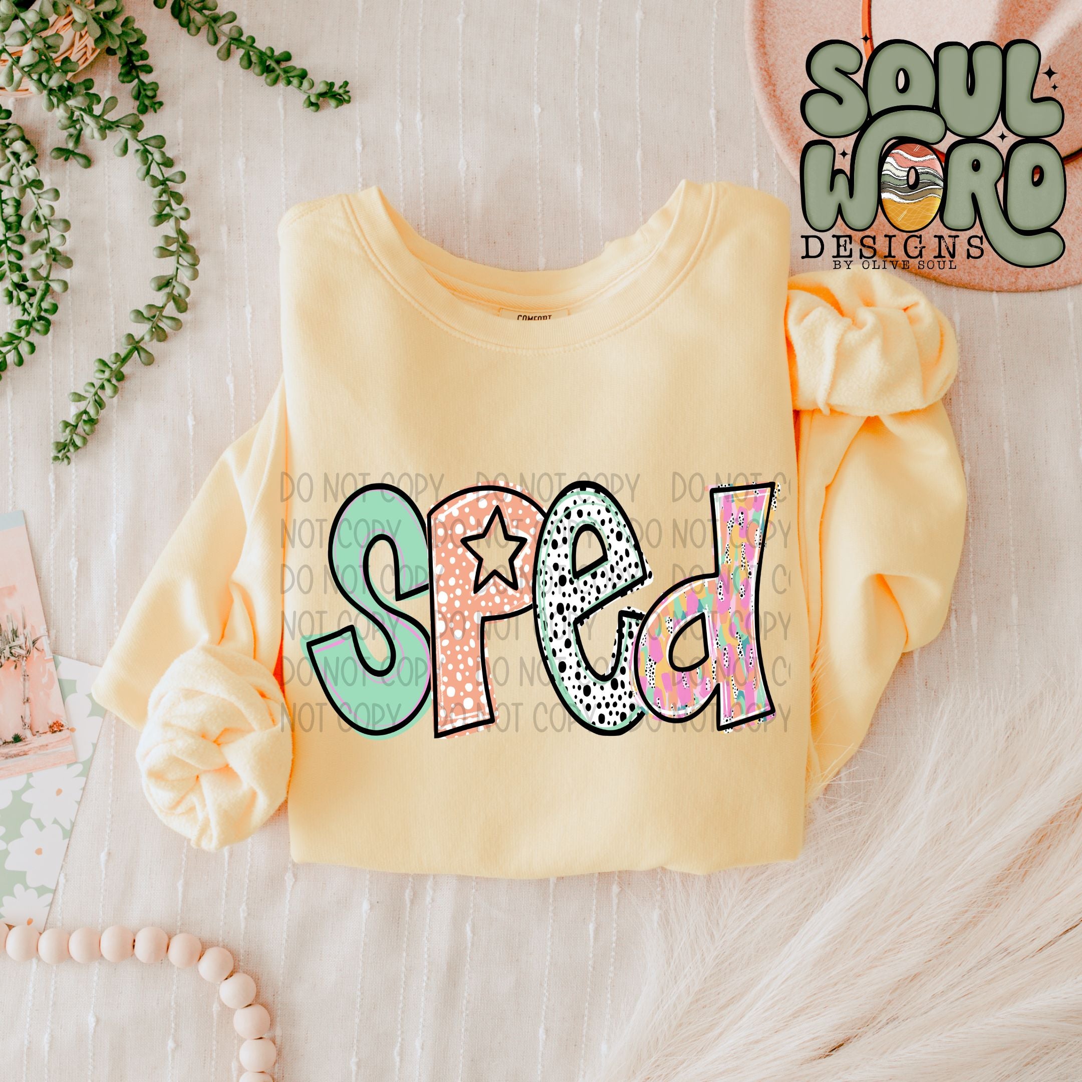 SPED Bright Doodle - DIGITAL DOWNLOAD – Olive Soul