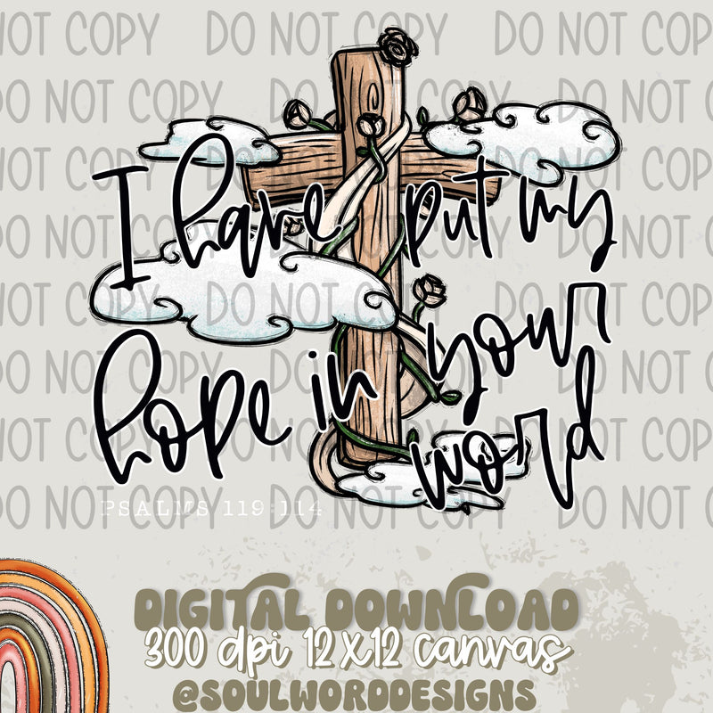 I Have Put My Hope In Your Word - DIGITAL DOWNLOAD