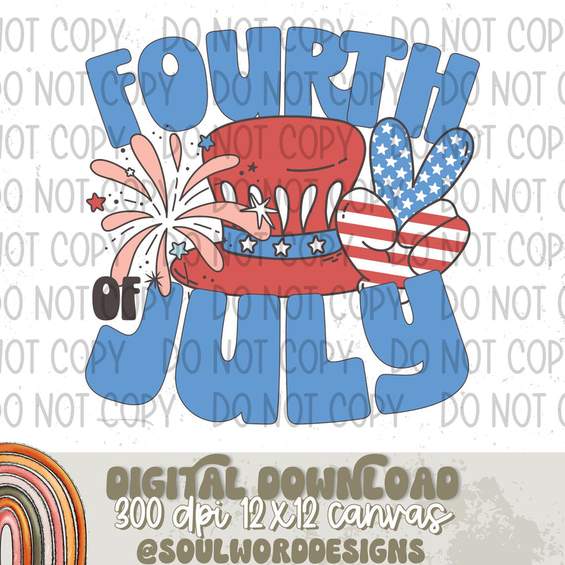 Fourth Of July Retro - DIGITAL DOWNLOAD