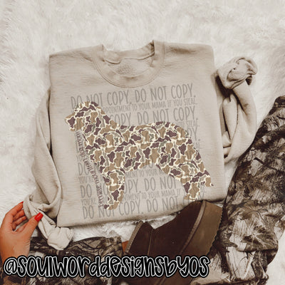 Duck Camo Dogs A-M - DIGITAL DOWNLOAD