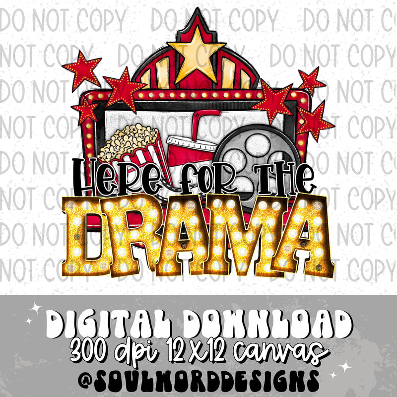 Here For The Drama - DIGITAL DOWNLOAD