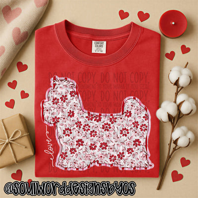 Valentine Faux Quilted Dogs - DIGITAL DOWNLOAD