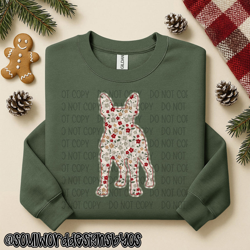 Christmas Faux Quilted Dogs Round 1 - DIGITAL DOWNLOAD