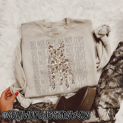 Duck Camo Dogs A-M - DIGITAL DOWNLOAD