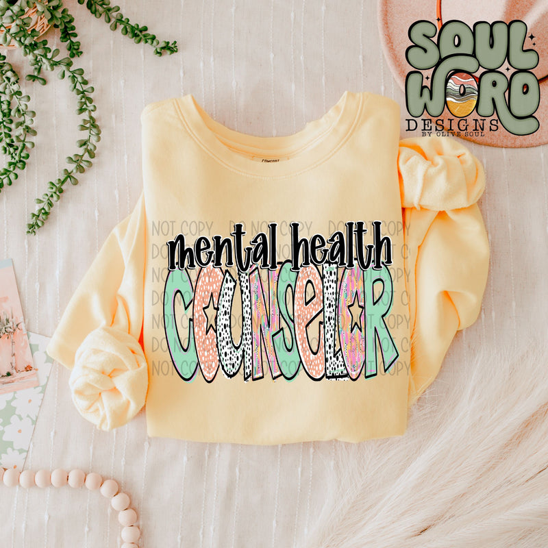 Mental Health Counselor Bright Doodle - DIGITAL DOWNLOAD