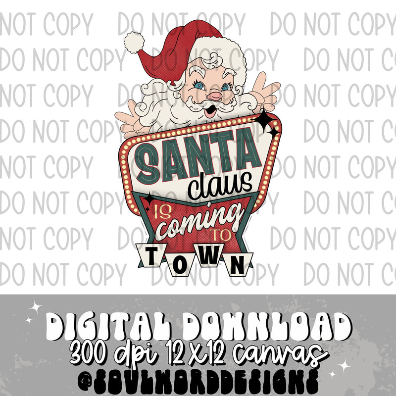 Santa Claus Is Coming To Town - DIGITAL DOWNLOAD