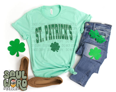 St. Patty's Day Faux Giltter Dark - DIGITAL DOWNLOAD