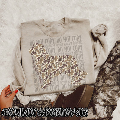 Duck Camo Dogs A-M - DIGITAL DOWNLOAD