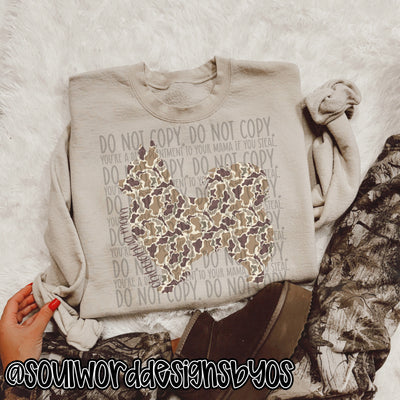 Duck Camo Dogs A-M - DIGITAL DOWNLOAD