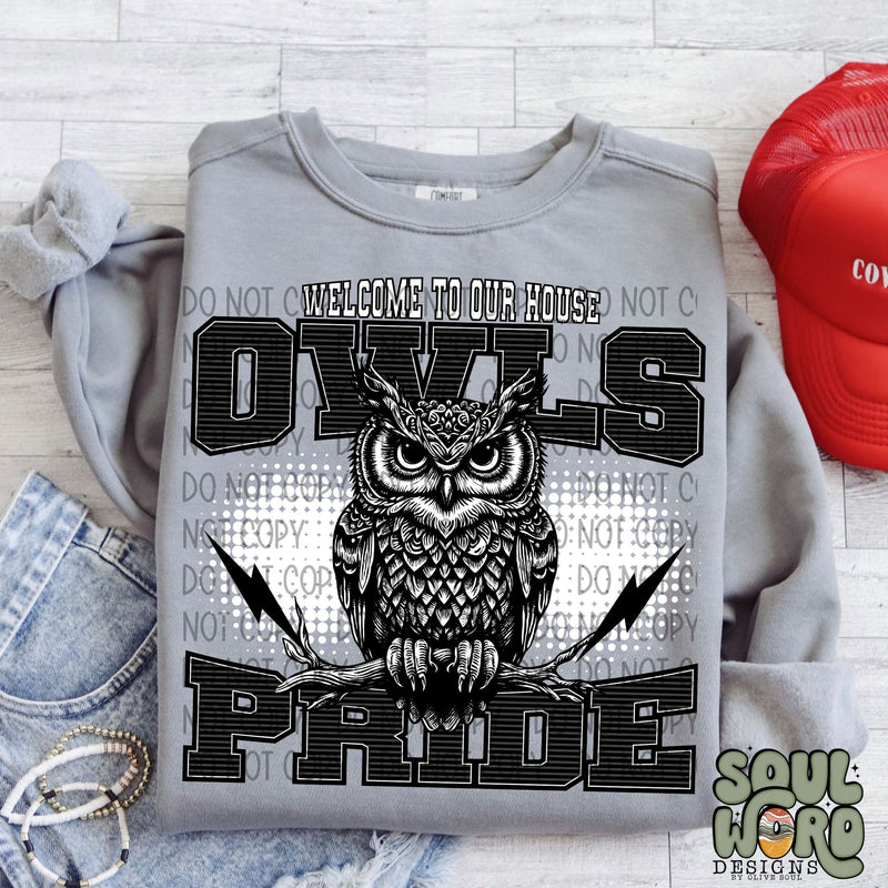 Welcome To Our House Owls Pride - DIGITAL DOWNLOAD