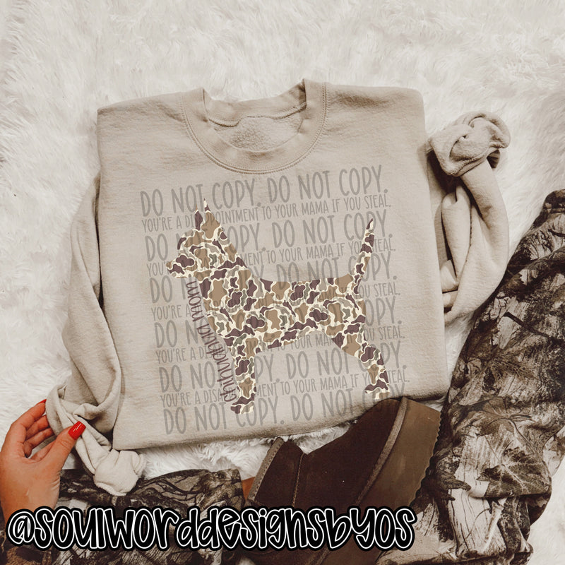 Duck Camo Dogs A-M - DIGITAL DOWNLOAD