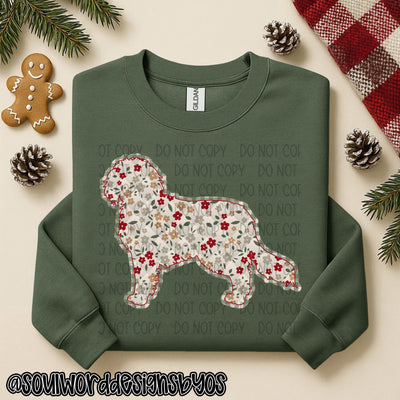 Christmas Faux Quilted Dogs Round 2 - DIGITAL DOWNLOAD