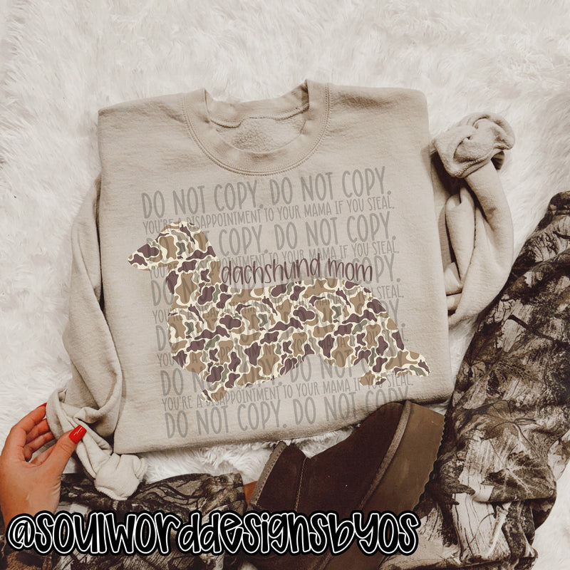 Duck Camo Dogs A-M - DIGITAL DOWNLOAD