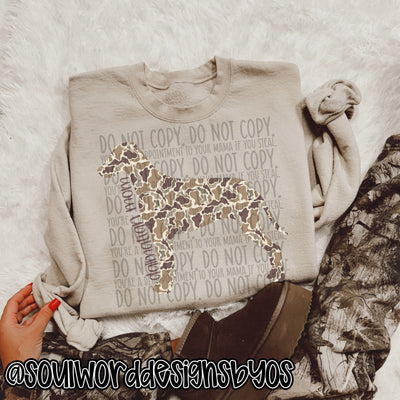 Duck Camo Dogs A-M - DIGITAL DOWNLOAD