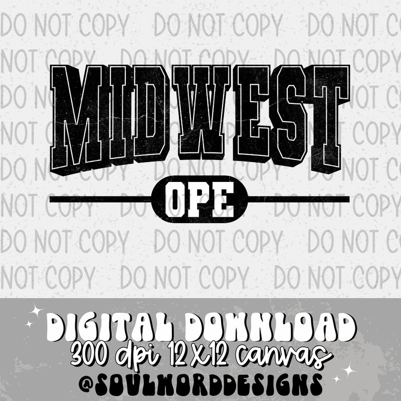 Midwest Ope Varsity Black - DIGITAL DOWNLOAD