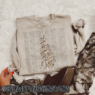 Duck Camo Dogs A-M - DIGITAL DOWNLOAD