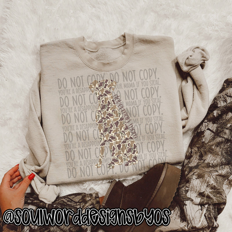 Duck Camo Dogs A-M - DIGITAL DOWNLOAD