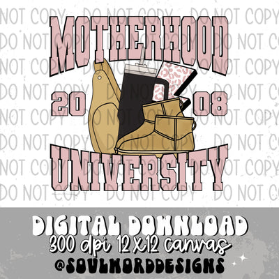 Motherhood University Pink (choose year) - DIGITAL DOWNLOAD