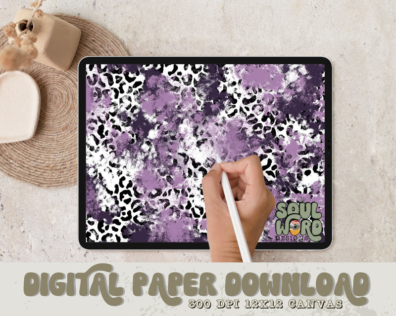 Purple Mashup 12x12 Digital Paper Design - DIGITAL DOWNLOAD