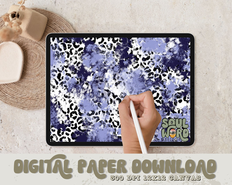 Navy Mashup 12x12 Digital Paper Design - DIGITAL DOWNLOAD