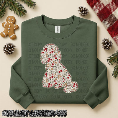 Christmas Faux Quilted Dogs Round 3 - DIGITAL DOWNLOAD