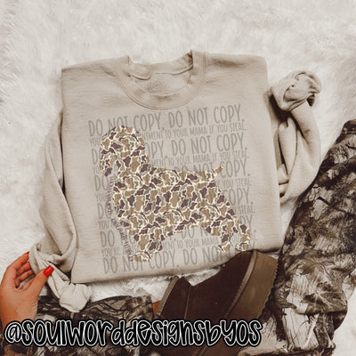 Duck Camo Dogs A-M - DIGITAL DOWNLOAD