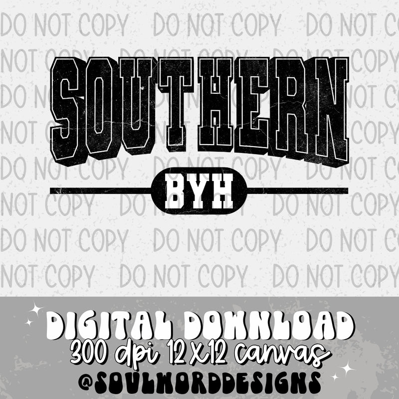 Southern Bless Your Heart Varsity - DIGITAL DOWNLOAD