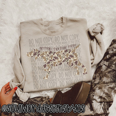 Duck Camo Dogs A-M - DIGITAL DOWNLOAD