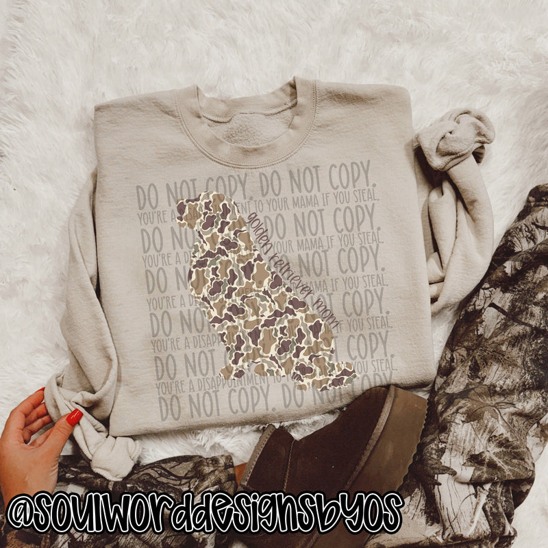 Duck Camo Dogs A-M - DIGITAL DOWNLOAD