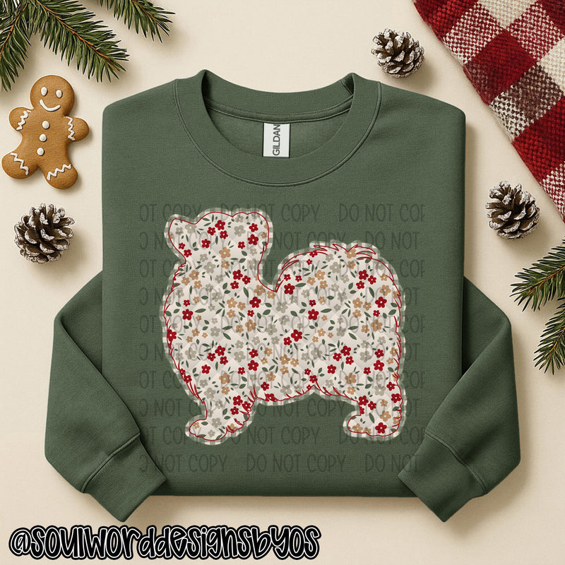 Christmas Faux Quilted Dogs Round 3 - DIGITAL DOWNLOAD