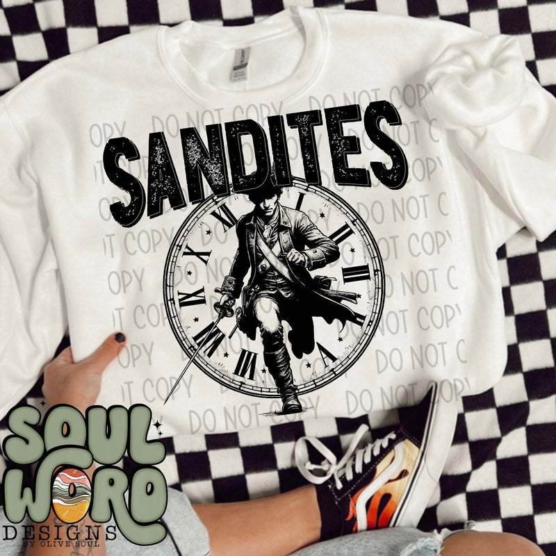 Sandites Mascot Black & White - DIGITAL DOWNLOAD
