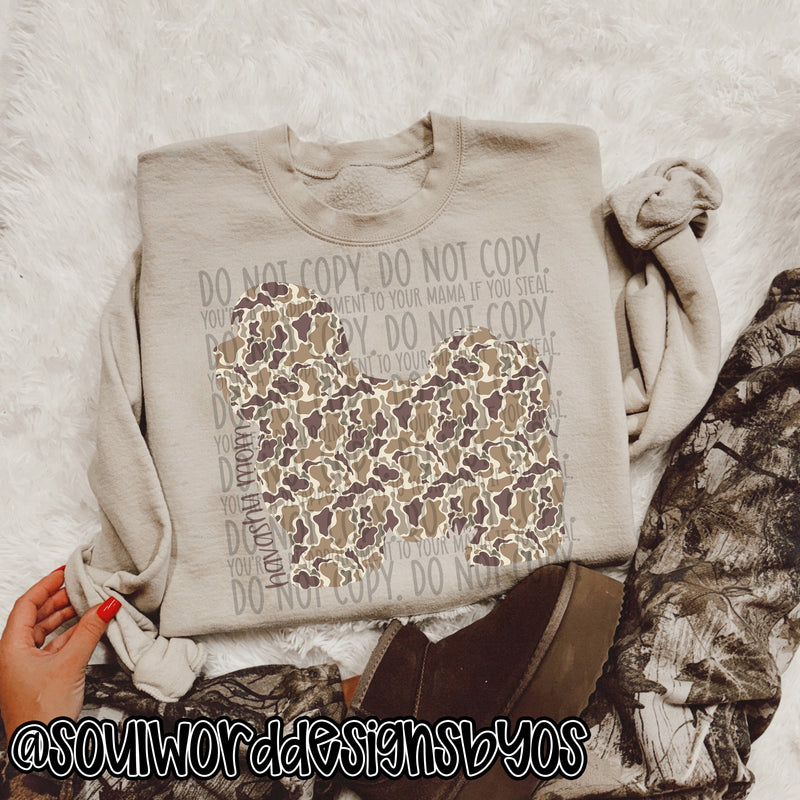 Duck Camo Dogs A-M - DIGITAL DOWNLOAD