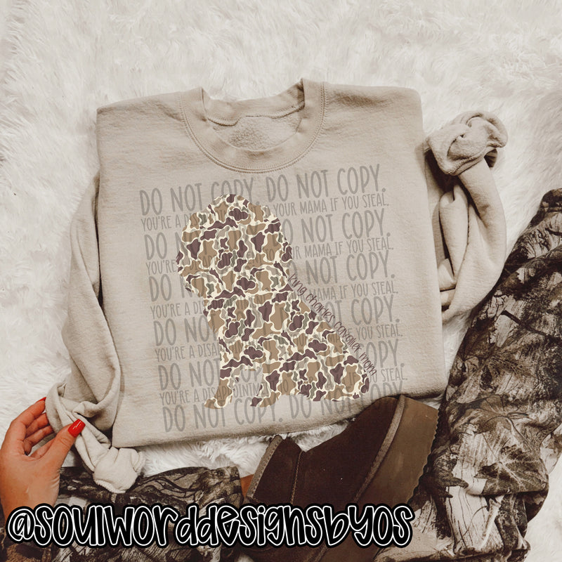 Duck Camo Dogs A-M - DIGITAL DOWNLOAD