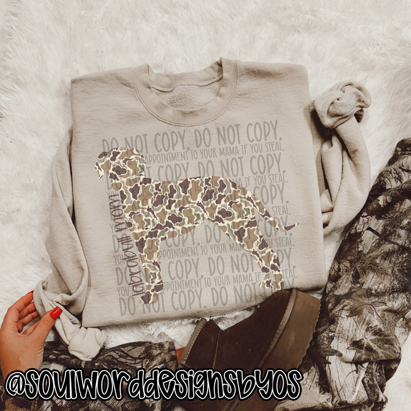 Duck Camo Dogs A-M - DIGITAL DOWNLOAD