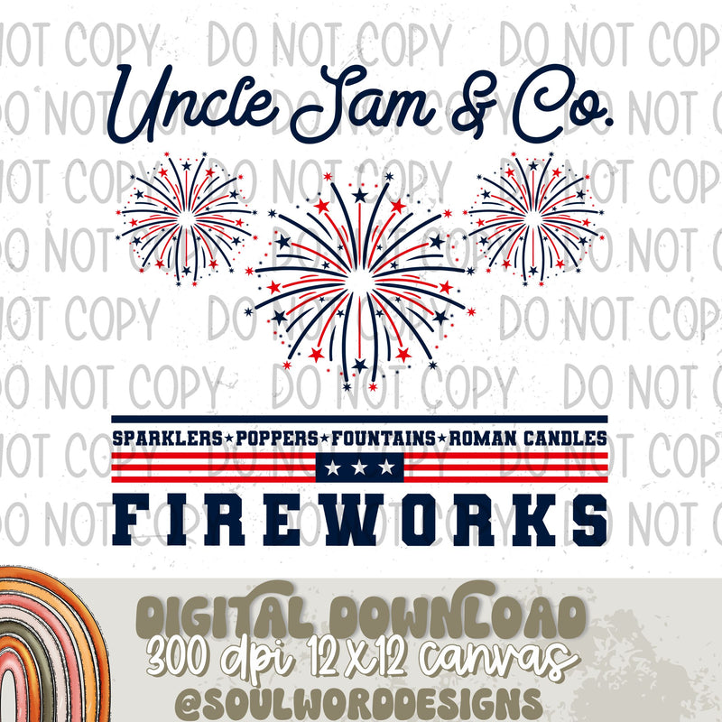 Uncle Sam & Co Fireworks - DIGITAL DOWNLOAD