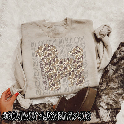 Duck Camo Dogs A-M - DIGITAL DOWNLOAD