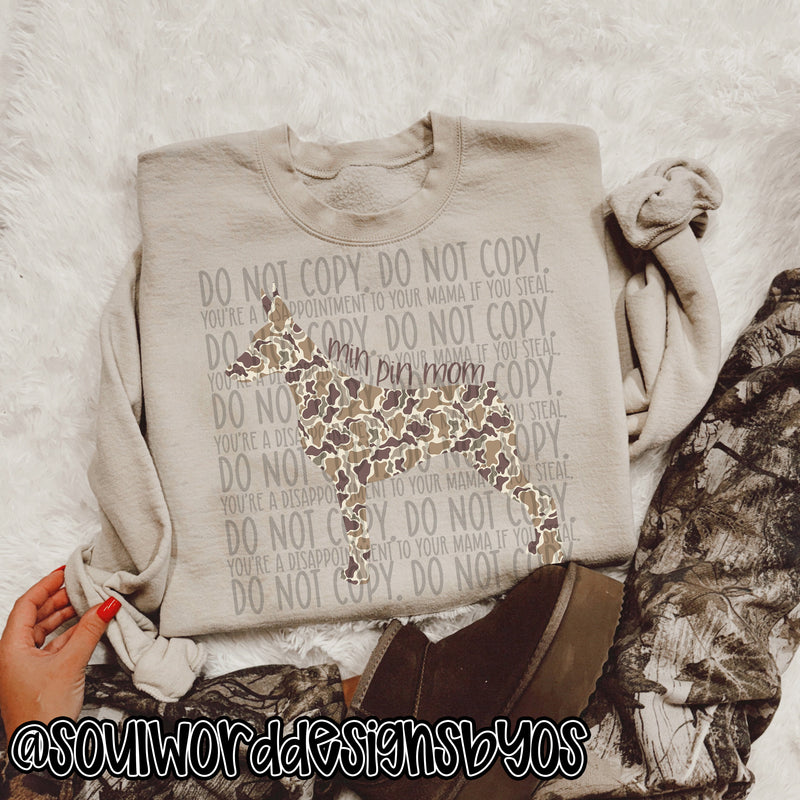 Duck Camo Dogs A-M - DIGITAL DOWNLOAD