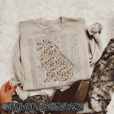 Duck Camo Dogs A-M - DIGITAL DOWNLOAD