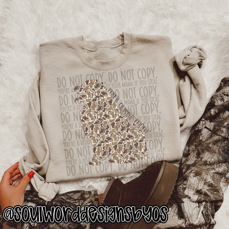 Duck Camo Dogs A-M - DIGITAL DOWNLOAD