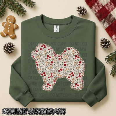 Christmas Faux Quilted Dogs Round 2 - DIGITAL DOWNLOAD