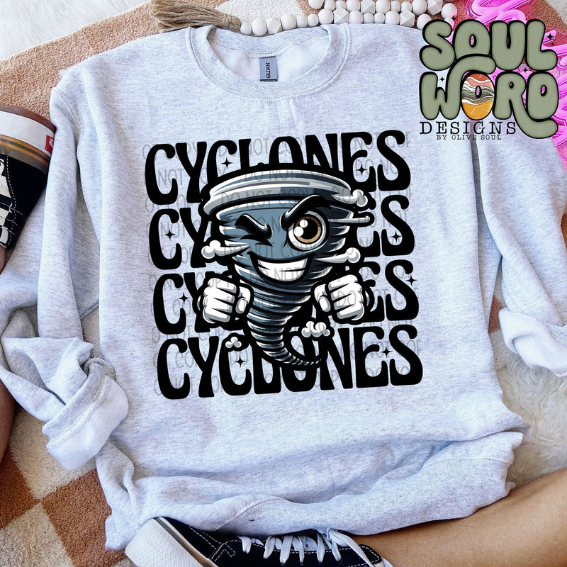 Cyclones Winking Mascot - DIGITAL DOWNLOAD