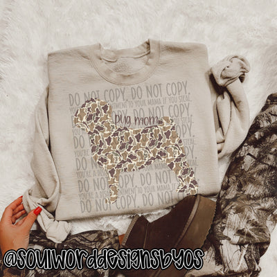 Duck Camo Dogs N-Z - DIGITAL DOWNLOAD