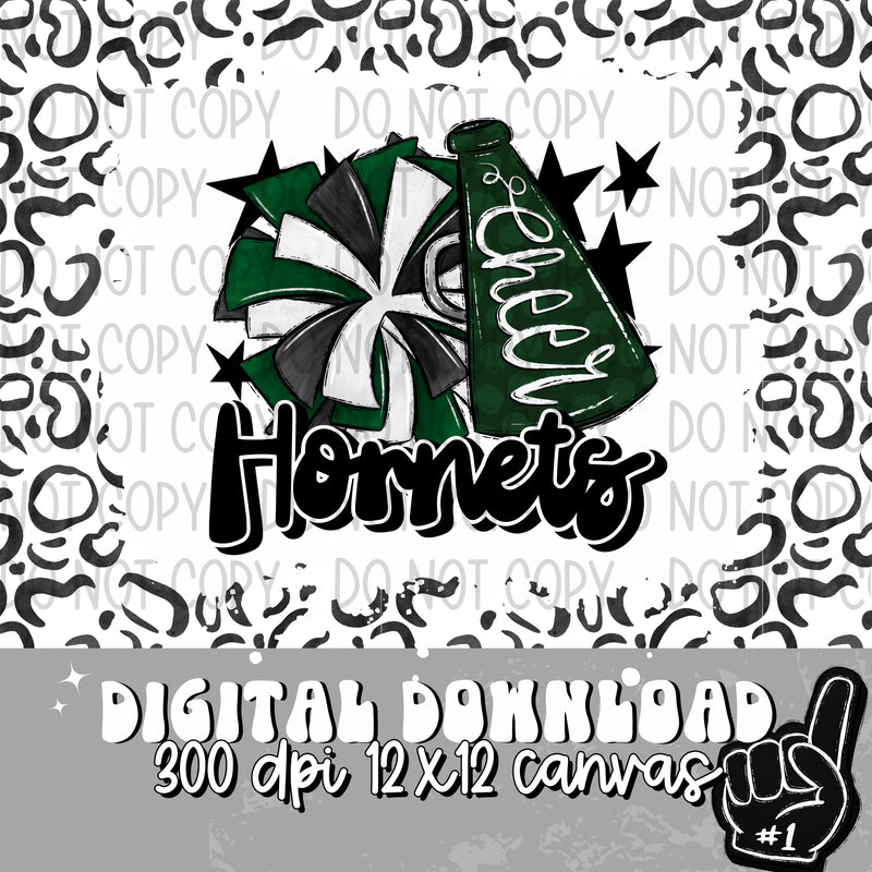 Hornets Forest Green Cheer - DIGITAL DOWNLOAD